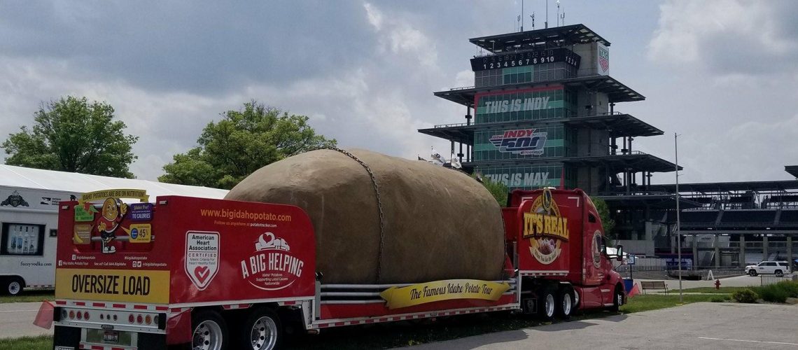The Indy Pagoda and our Idaho Spud